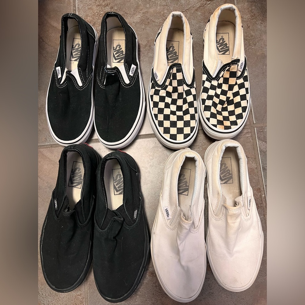 4 pairs ladies size 7 vans